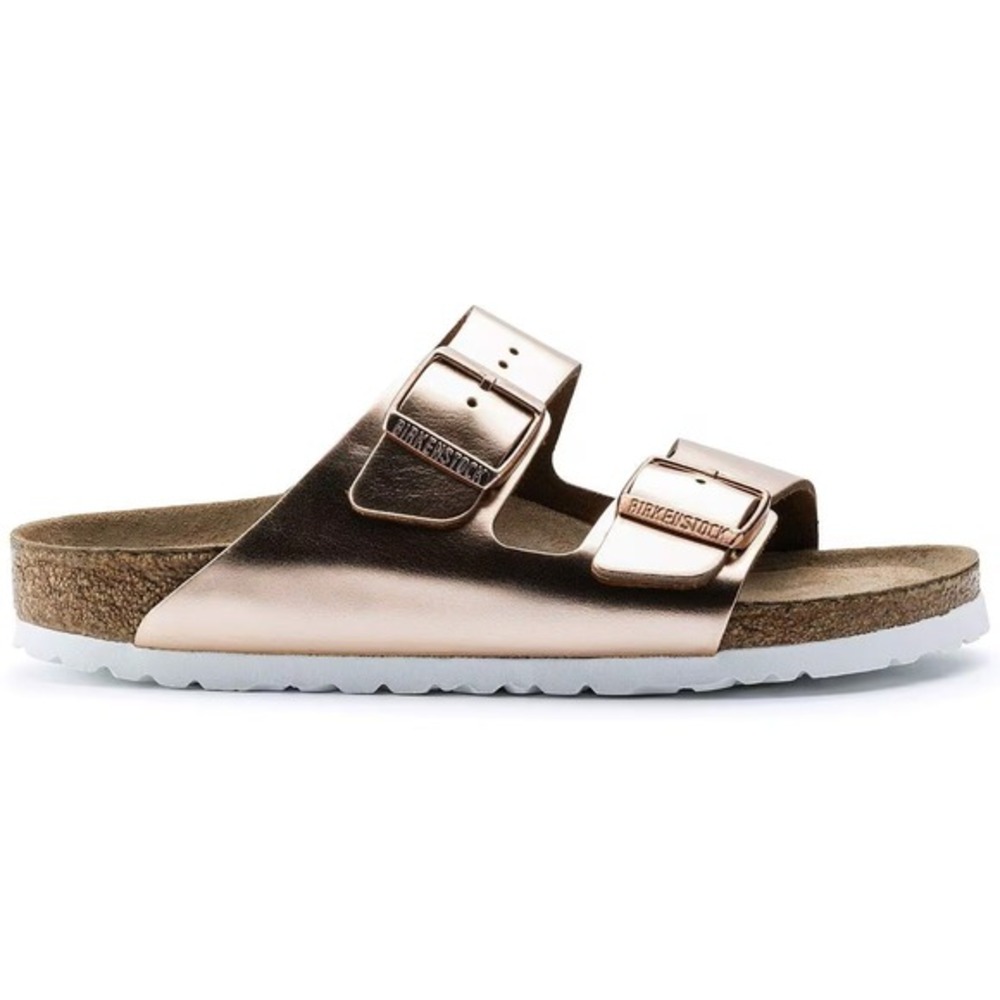 Birkenstock Arizona Metallic Copper Soft Footbed EU 43 Womens 12-12.5 US Regular - Picture 4 of 7